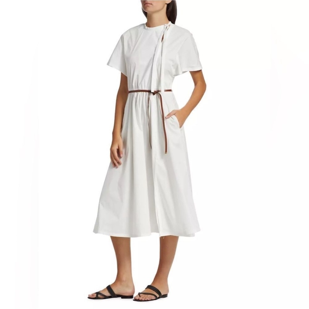 NEW Altuzarra Rhodea Poplin Midi Dress Size 38 French 6 US - Picture 4 of 8